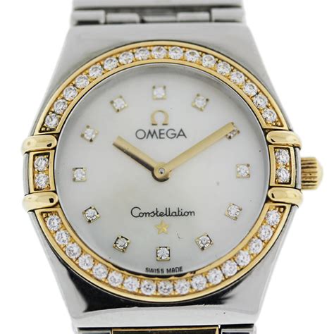 omega watches ladies constellation|omega constellation diamond bezel watch.